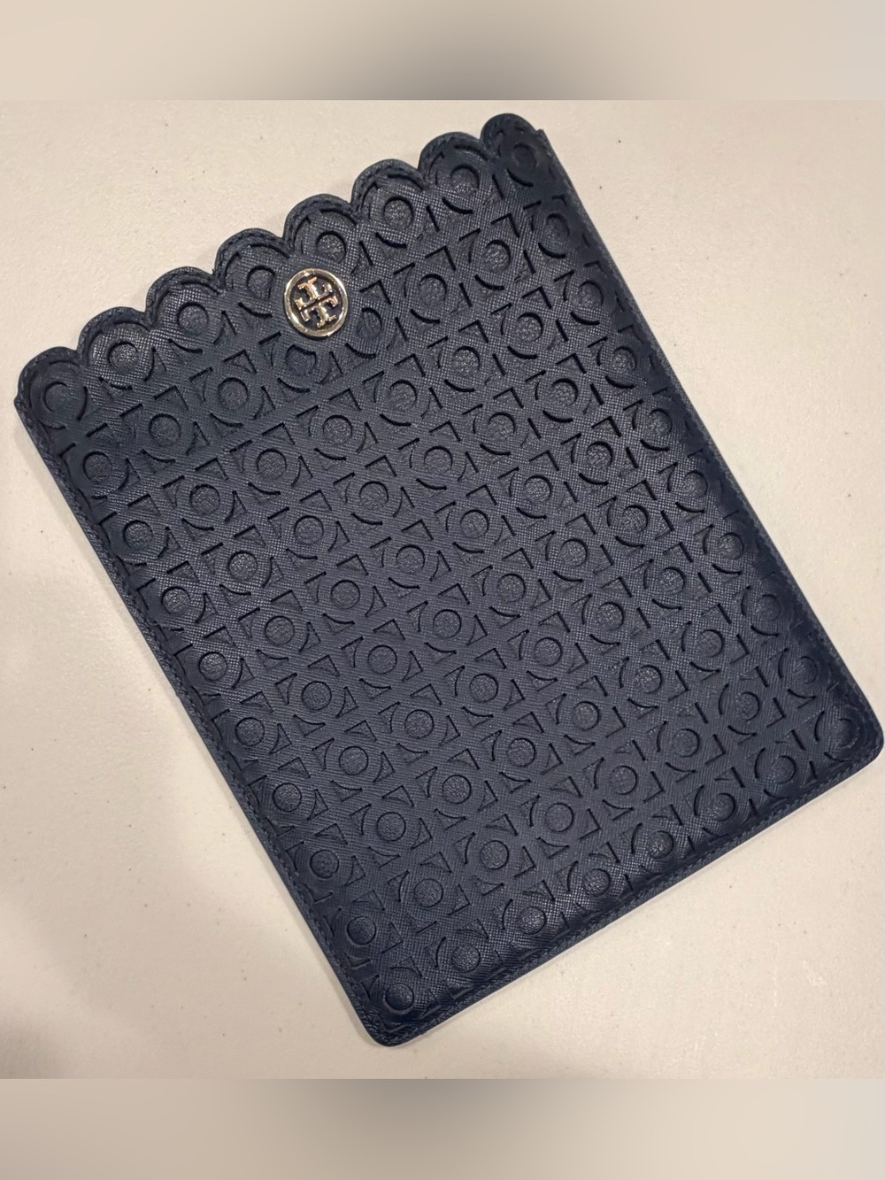 Tory Burch | T Monogram Scalloped Tablet Sleeve